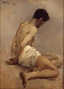 Joaquin Sorolla Y Bastida Academic study from life painting